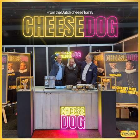 De CheeseDog dit jaar te zien op de Huishoudbeurs 2025 - mis hem niet!  CheeseDog® - Vergeer Holland