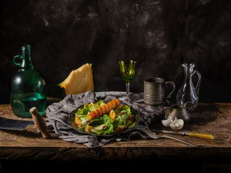 Salade César avec CheeseDogs grillés  CheeseDog® - Vergeer Holland